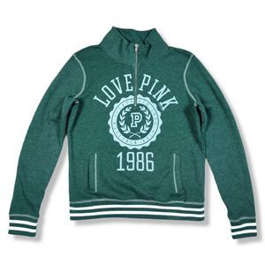 VICTORIA'S SECRET PINK 1/4 ZIP PULLOVER